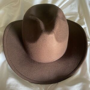 Brown western style hat. Never worn.